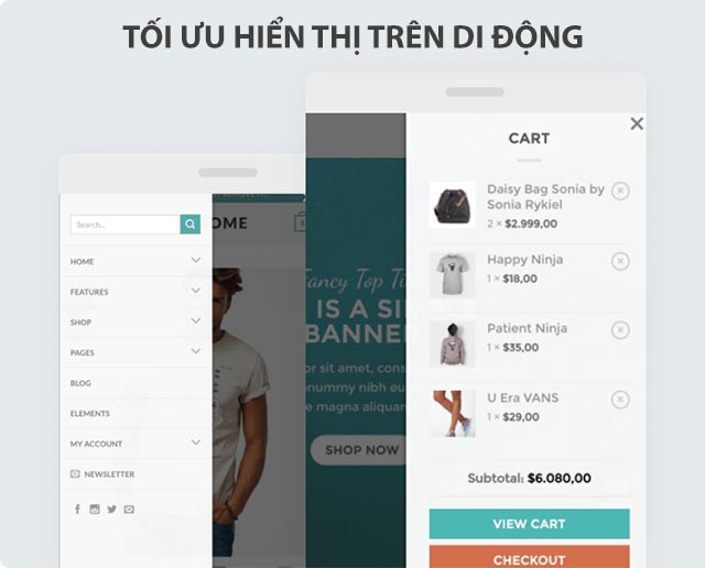 Theme WordPress bán hàng thời trang Flatsome