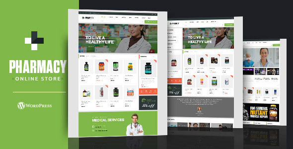 PHARMACY – Mẫu website cửa hàng dược phẩm, cửa hàng thuốc