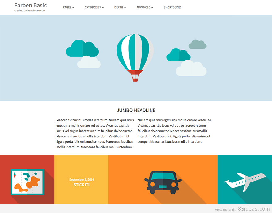 Theme WordPress làm diễn đàn forum miễn phí Farben-Basic-Free-Theme