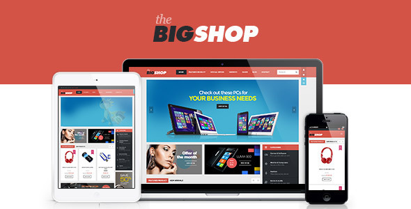 Bigshop – Mẫu website bán hàng điện tử đa năng