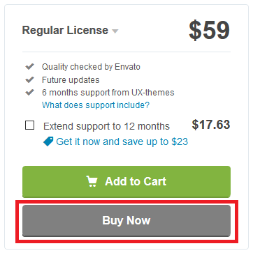 Dịch vụ mua theme trên Themeforest có bản quyền