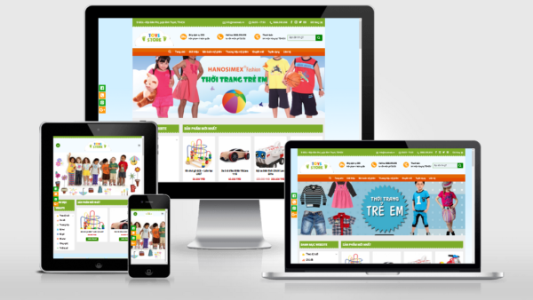 Theme Wordpress bán hàng thời trang, đồ chơi trẻ em đã Việt Hóa