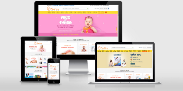 Theme Wordpress cho shop mẹ và bé đã Việt Hóa
