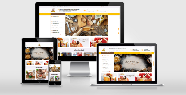Theme Wordpress bán dụng cụ làm bánh