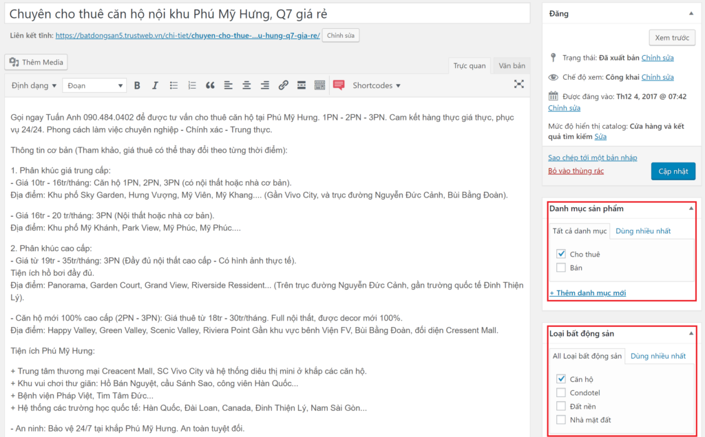 Theme WordPress bất động sản mẫu số 5