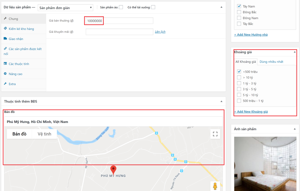 Theme WordPress bất động sản mẫu số 5