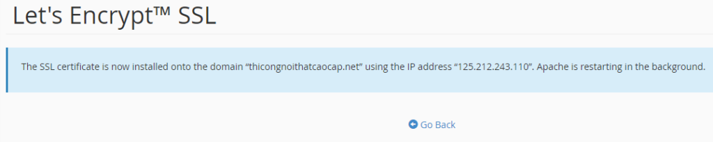 Hướng dẫn cài đặt chứng chỉ SSL Let’s Encrypt miễn phí trên CPanel