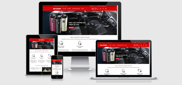Theme Wordpress bán máy lọc khí trên Oto
