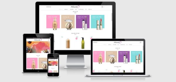 Theme Wordpress mỹ phẩm mẫu số 7
