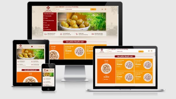 Theme Wordpress bán ô mai, đồ ăn vặt, quà tặng, bánh kẹo