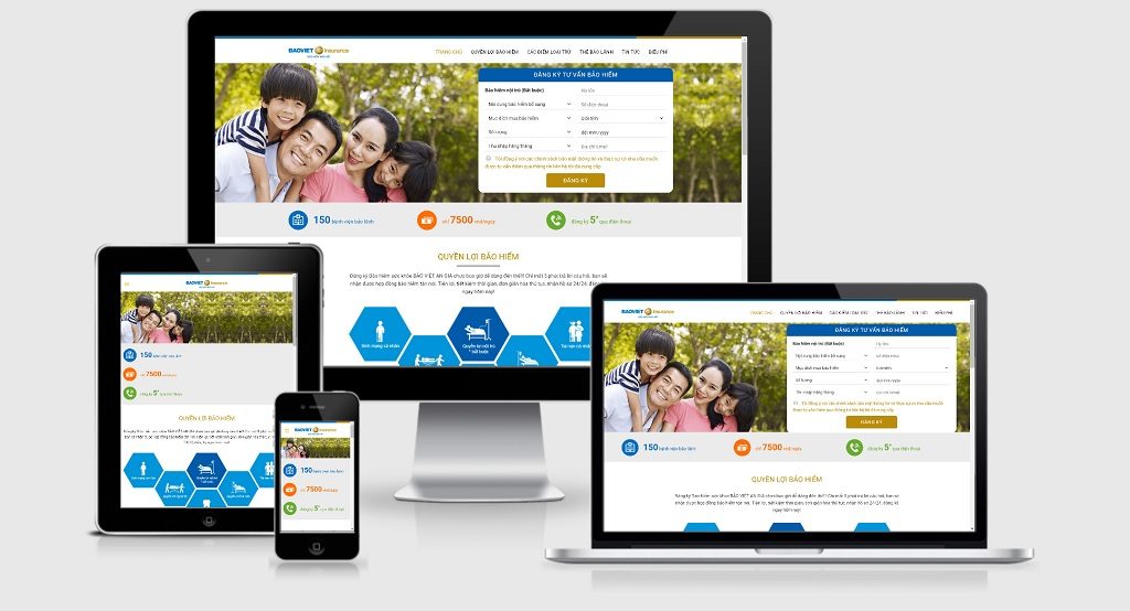 Theme Wordpress giới thiệu công ty bảo hiểm nhân thọ