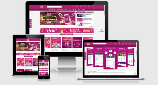 Theme Wordpress giới thiệu dịch vụ chuyển tiền bằng App Momo