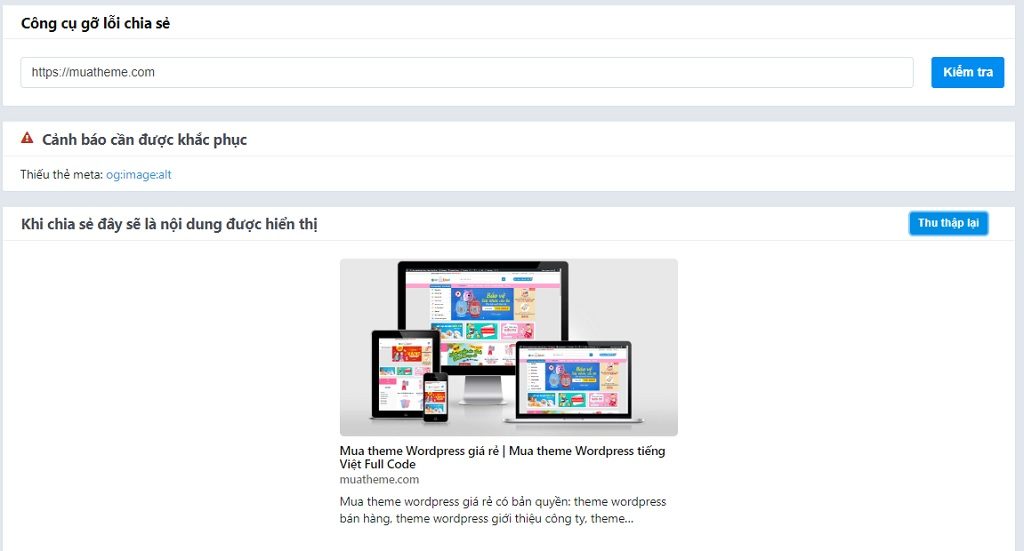Cần xóa cache hình ảnh và mô tả khi share link trên Zalo