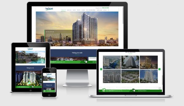 Theme Wordpress giới thiệu công ty bất động sản Capital Land