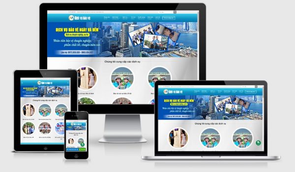 Theme Wordpress giới thiệu công ty dịch vụ bảo vệ mẫu số 1
