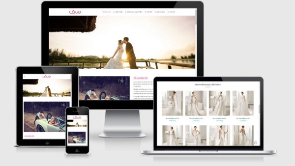 Theme Wordpress studio ảnh cưới, váy cưới đẹp tuyệt vời