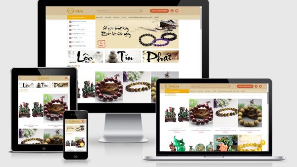 Theme Wordpress shop phong thủy - Đá quý, vòng tay phong thủy