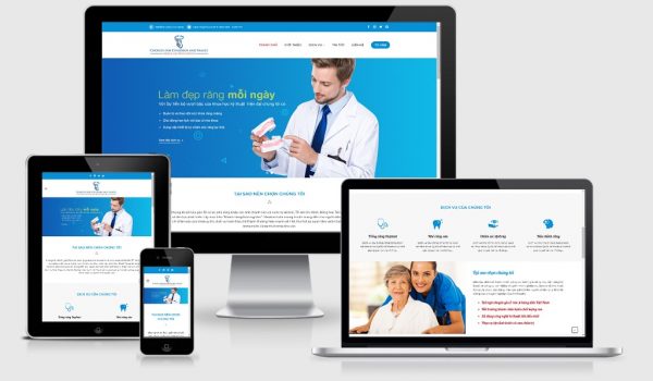 Theme Wordpress phòng khám nha khoa, nha sỹ mẫu số 2