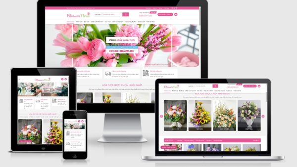 Theme Wordpress shop hoa tươi mẫu số 3 - Giao diện web Wordpress
