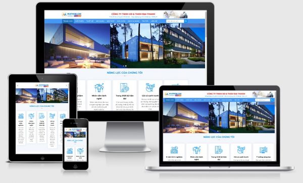 Theme Wordpress giới thiệu công ty kiến trúc mẫu số 2