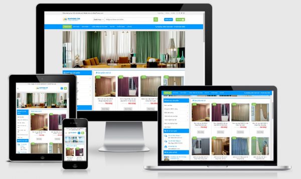 Theme wordpress bán rèm cửa, giấy dán tường