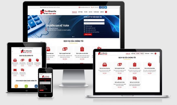 Theme Wordpress giới thiệu công ty dịch vụ kế toán số 2