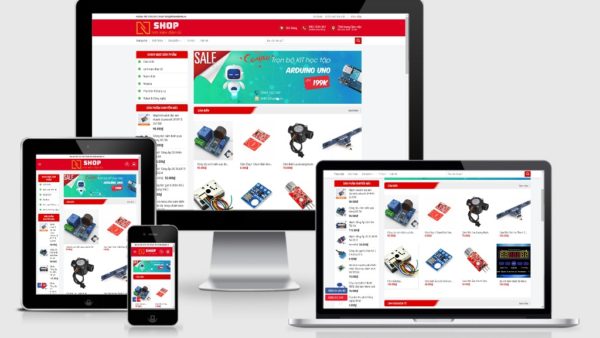 Theme Wordpress bán linh kiện điện tử, điện máy