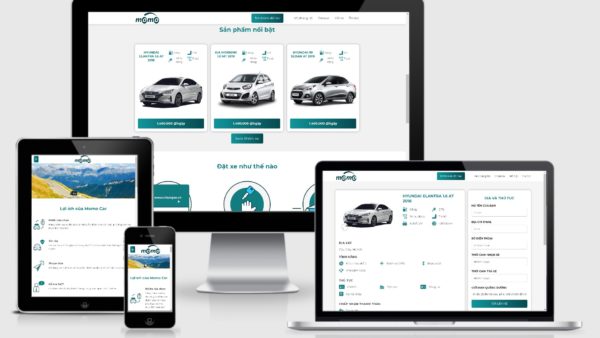 Theme Wordpress cho thuê, đi chung xe oto mẫu số 3
