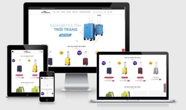 Theme Wordpress bán vali, balo đẹp tuyệt vời