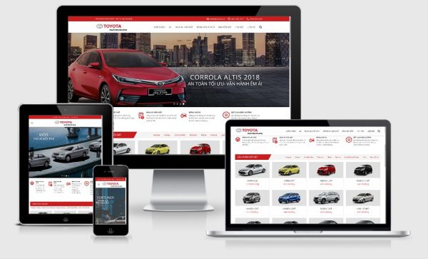 Theme Wordpress bán ô tô Toyota đẹp tuyệt vời