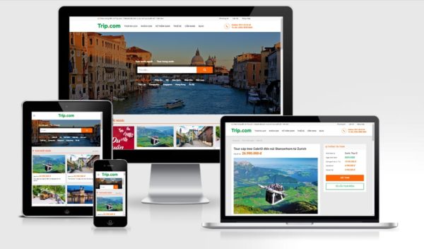 Theme Wordpress tour du lịch mẫu số 6 - Trip.com