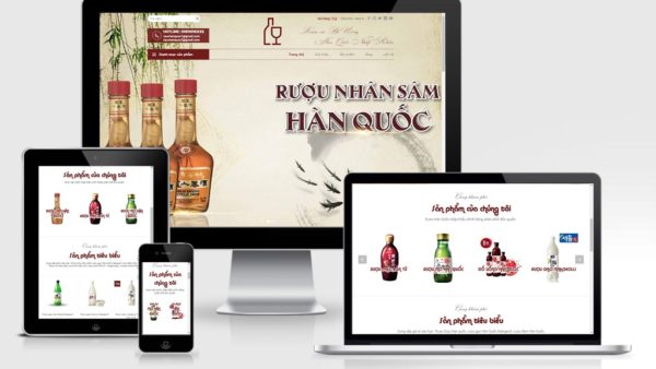 Theme Wordpress bán rượu Hàn Quốc