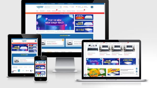Theme wordpress bán nệm mẫu số 2
