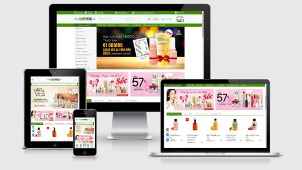 Theme Wordpress bán mỹ phẩm mẫu số 20 - Comfortic