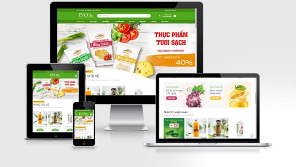 Theme Wordpress thực phẩm, trái cây, rau củ mẫu số 6