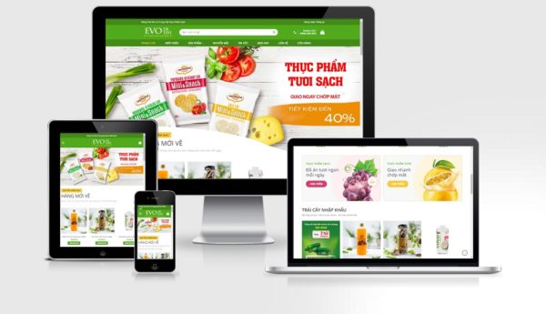 Theme Wordpress thực phẩm, trái cây, rau củ mẫu số 6