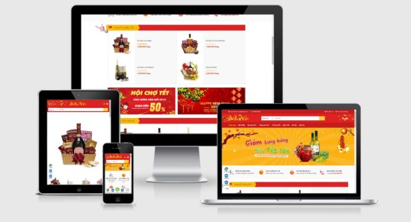 Theme Wordpress bán giỏ quà tết - quà tặng Tết 2021