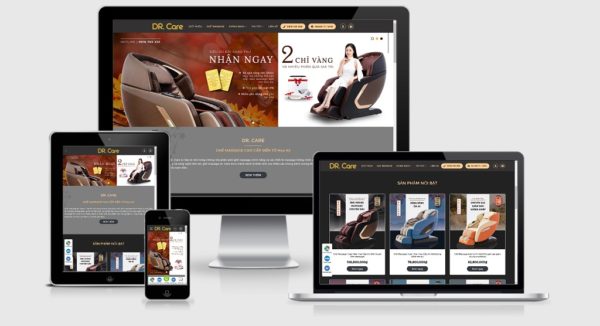 Theme Wordpress bán ghế Massage Dr.Care - Giao diện web