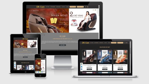 Theme Wordpress bán ghế Massage Dr.Care - Giao diện web
