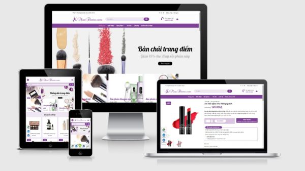 Theme Wordpress bán mỹ phẩm mẫu số 21