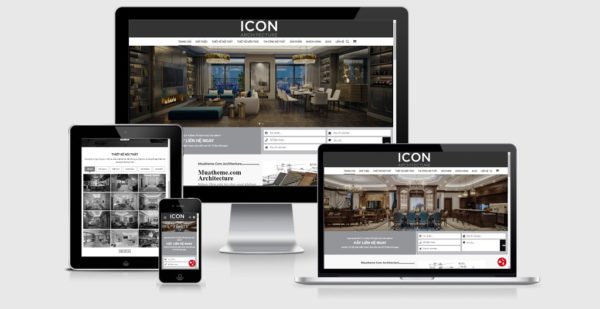 Theme Wordpress kiến trúc - nội thất mẫu số 3 - Icon Architecture