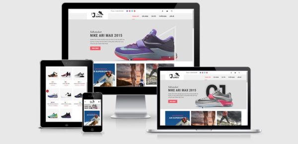 Theme Wordpress giày thể thao thời trang mẫu số 5