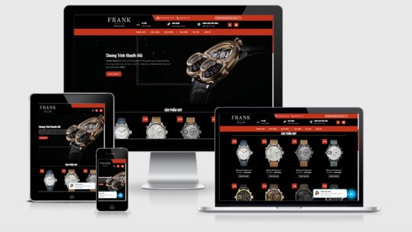 Theme Wordpress bán đồng hồ mẫu số 2 | MuaTheme.com