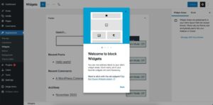 Hướng dẫn khôi phục Classic Widget cho website WordPress