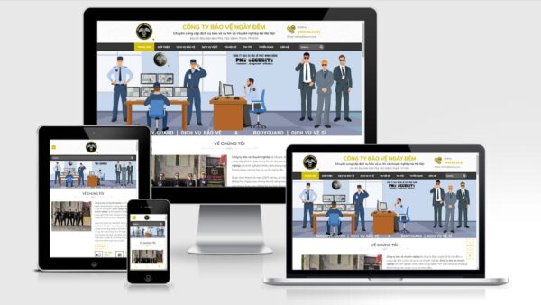 Theme Wordpress giới thiệu công ty bảo vệ mẫu số 2
