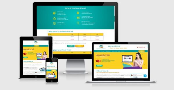 Theme Wordpress bán chữ ký số - Mẫu số 1