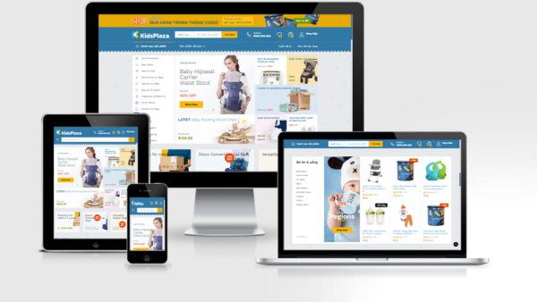 Theme Wordpress Elementor mẹ và bé mẫu số 1