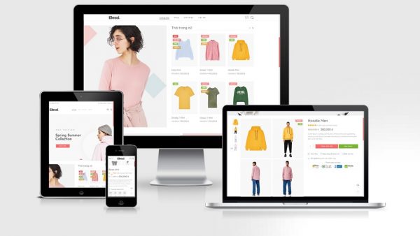 Theme Wordpress Elementor thời trang mẫu số 1