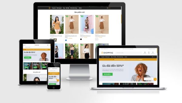 Theme Wordpress Elementor thương mại điện tử mẫu số 3