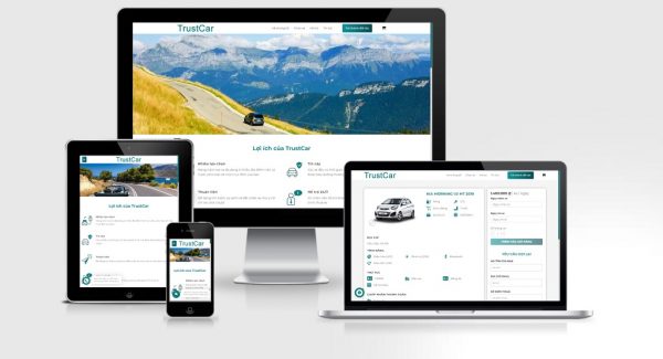 Theme Wordpress cho thuê xe oto mẫu số 4